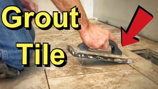 How To Grout Tile [upl. by Aecila]