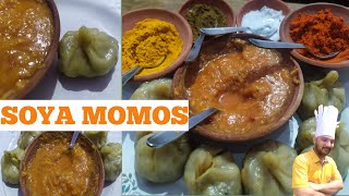 Momos recipe  soya momos  afzal ka dhaba  soya bean momo  nepali style momos recipe [upl. by Haldas445]