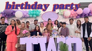 Aizal ki birthday party  zarha jumping sa gir gayi  aizal looking beautiful [upl. by Leuas]