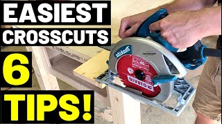 Circular Saw Basics EASIEST CROSSCUTS 6 TIPS For Fastest Easiest Circular Saw Crosscuts [upl. by Winn635]