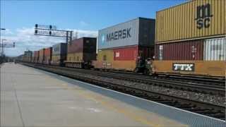 Amtrak amp BNSF Trains in Commerce CA  41412 [upl. by Seagraves]