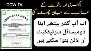 Domicile online apply in Pakistan  New update  online Domicile certificate banane ka tarika [upl. by Assena]