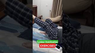 Low Back Pain ExercisesLumbar stabilization Exerciseslowbackpainsciaticaneurotherapypain [upl. by Edahs]