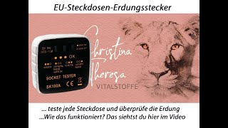 EUSteckdosen Erdungstester sagt dir ob deine Wohnung Haus mit der Erde verbunden ist [upl. by Evelina]