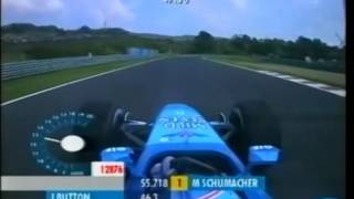 F1 Hungaroring 2001  Jenson Button Onboard [upl. by Inatsed]