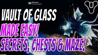 VAULT OF GLASS Secret Chests Gorgons Labyrinth Easy quot2 fast 2 Gorgons Triumphquot amp More D2 [upl. by Wahs]