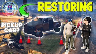 Restoring a PICKUP CAR hit by a pole and making it a SUPERQUAALITY CAR SA GTA 5  TAGALOG [upl. by Ojela]