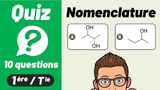 QUIZ CHIMIE 🔟🔟 Formule amp Nomenclature  Lycée [upl. by Imarej807]