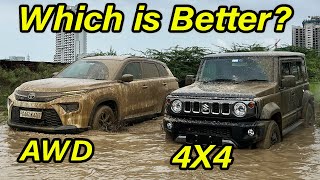 HyRyder AWD vs Jimny 4X4 Off Road Challenge l Which is best for you l Aayush ssm [upl. by Henderson]