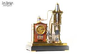 Antique French Steam Hammer Clock The Foundryman Circa 1890 by ARGuilmet [upl. by Magdaia414]