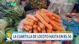 La verdura llega en mal estado y con altos precios la cuartilla de locoto se vende hasta en Bs 50 [upl. by Yarased312]