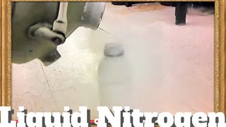 Dropping a redhot bolt in liquid nitrogen [upl. by Bywoods]