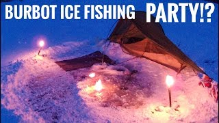 Ice Fishing Burbot  Camping on Ice [upl. by Mcdougall]