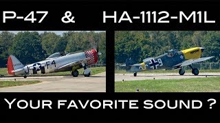 4K P47 VS Hispano HA1112M1L  Take Off Sound [upl. by Marianna]