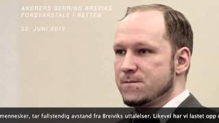 Anders Behring Breivik  Forsvarstale [upl. by Mcclelland]