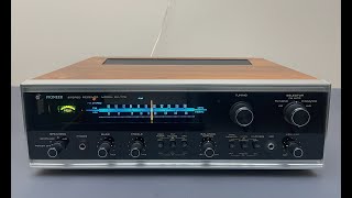 Pioneer SX770 Vintage Receiver  Demo video after repair amp restoration [upl. by Cartwell]