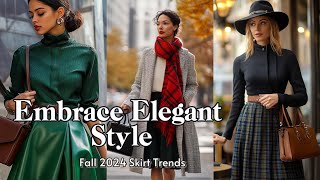 Discover Elegance in Every Step Stylish Fall Skirt Outfits for 2024 [upl. by Ssej]