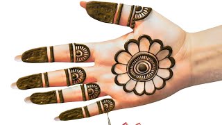 Easy Simple Gol Tikki mehndi design  Karwa chauth Special Stylish latest Mehandi आसन मेहंदी डिजाइन [upl. by Watkin805]