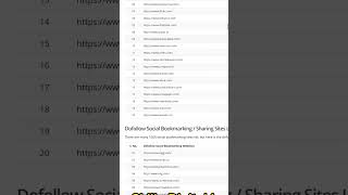 High DA PA Free Social Bookmarking Sites List 2023  Do Follow Social Bookmark Links for SEO [upl. by Leibarg910]