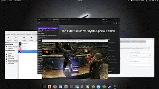 Skyrim SE en GNULinux con Playonlinuxwinestaging23 [upl. by Retsila61]