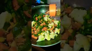 Ready to eat Mix veg saute food trending cooking indianfood shorts youtubeshorts [upl. by Heindrick373]