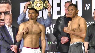 Romero vs Barroso FULL card weigh in from Las Vegas [upl. by Damaris191]