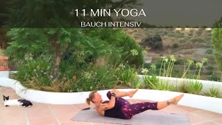 11 Min Yoga Bauch Workout Intensiv  Für einen straffen Bauch [upl. by Akinad]