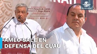 Abuchean a Cuauhtémoc Blanco en Morelos y AMLO sale a su defensa [upl. by Irena]