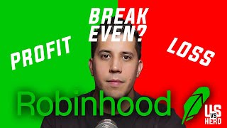 Options Trading Break Even Price Explained In Robinhood App [upl. by Khalid]