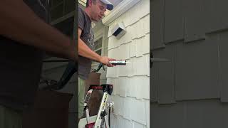 Install an Over the Range Microwave Vent on Exterior of home diy homeimprovement remodel [upl. by Alves]