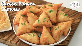 Cheese Paneer Samosa  Evening time Snack Or Starters Recipe  Chetna Patel Recipes [upl. by Irtimed694]