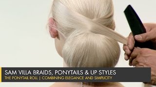 The Ponytail Roll with Drop Outs  Combining Elegance and Simplicity [upl. by Dikmen]