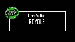 IFA 2018  Ecrans flexibles de Royole [upl. by Grote]