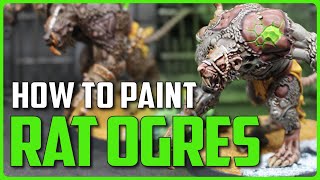 HOW TO PAINT SKAVEN RAT OGRES [upl. by Clementina]