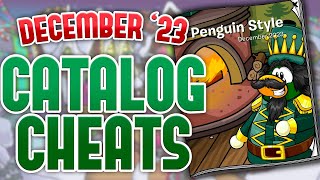 Club Penguin Legacy  December 2023 Penguin Style Catalog Cheats [upl. by Orthman]