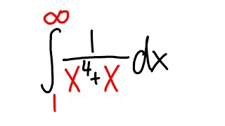 How to NOT do partial fractions for this improper integral integral of 1x4x from 1 to inf [upl. by Suoicserp310]