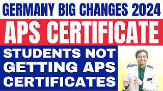 Germany Big Changes 2024  APS Certificate  Student Issue with APS Process  Free Study in Germany [upl. by Aloysius]