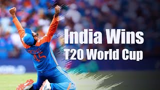 India Wins T20 World Cup 2024 [upl. by Barbee]