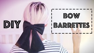 DIY Giant Holiday Bow Barrettes [upl. by Ibed870]