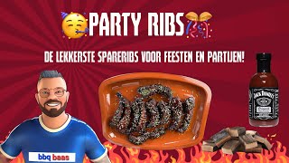 Party Ribs🔥🎉De lekkerste spareribs voor feesten en partijen🎊🐽 [upl. by Ellehsal]