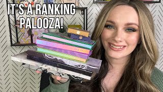 EYESHADOW PALETTE RANKING PALOOZA FEATURING ODENS EYE ADEPT NOMAD UNEARTHLY AND MORE [upl. by Ardnasella]