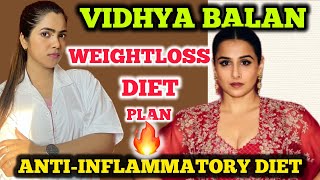 Vidhya balan followed this antiinflammatory diet plan 💯 [upl. by Harhay]