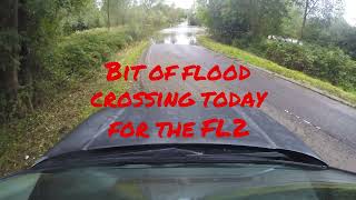 Tackling the Bedford floods with a LandRover Freelander 2 over the Oakley Twin bridges [upl. by Benenson]