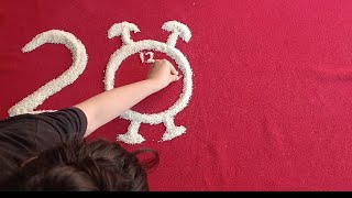 easy New year theme baby photoshoot ideas at home। monthly baby photoshoot ideas at home।2024 theme [upl. by Aifoz413]