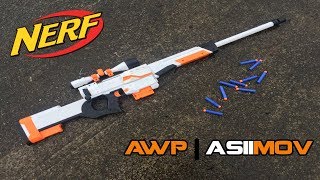 NERF AWP  ASIIMOV MOD  Boltaction Retaliator Kit Install amp Overview  Walcom S7 [upl. by Ahsap]