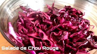 Comment faire une Salade de Chou Rouge 💯 [upl. by Polak449]