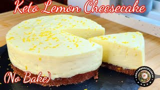 HOW TO MAKE KETO LEMON CHEESECAKE  NO BAKE  NO TOOLS  EASY  SMOOTH amp CREAMY  REFRESHING [upl. by Nallij]