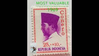 Indonesia stamps most expensive josershina I would [upl. by Ennoirb470]