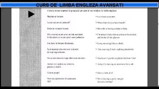 Curs de limba Engleza nivel Avansati temadictionar  Lectia 6 [upl. by Bamford702]