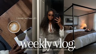 WEEKLY VLOG ♡ life lately affordable bedroom revamp solo date  time with friends [upl. by Annayd]